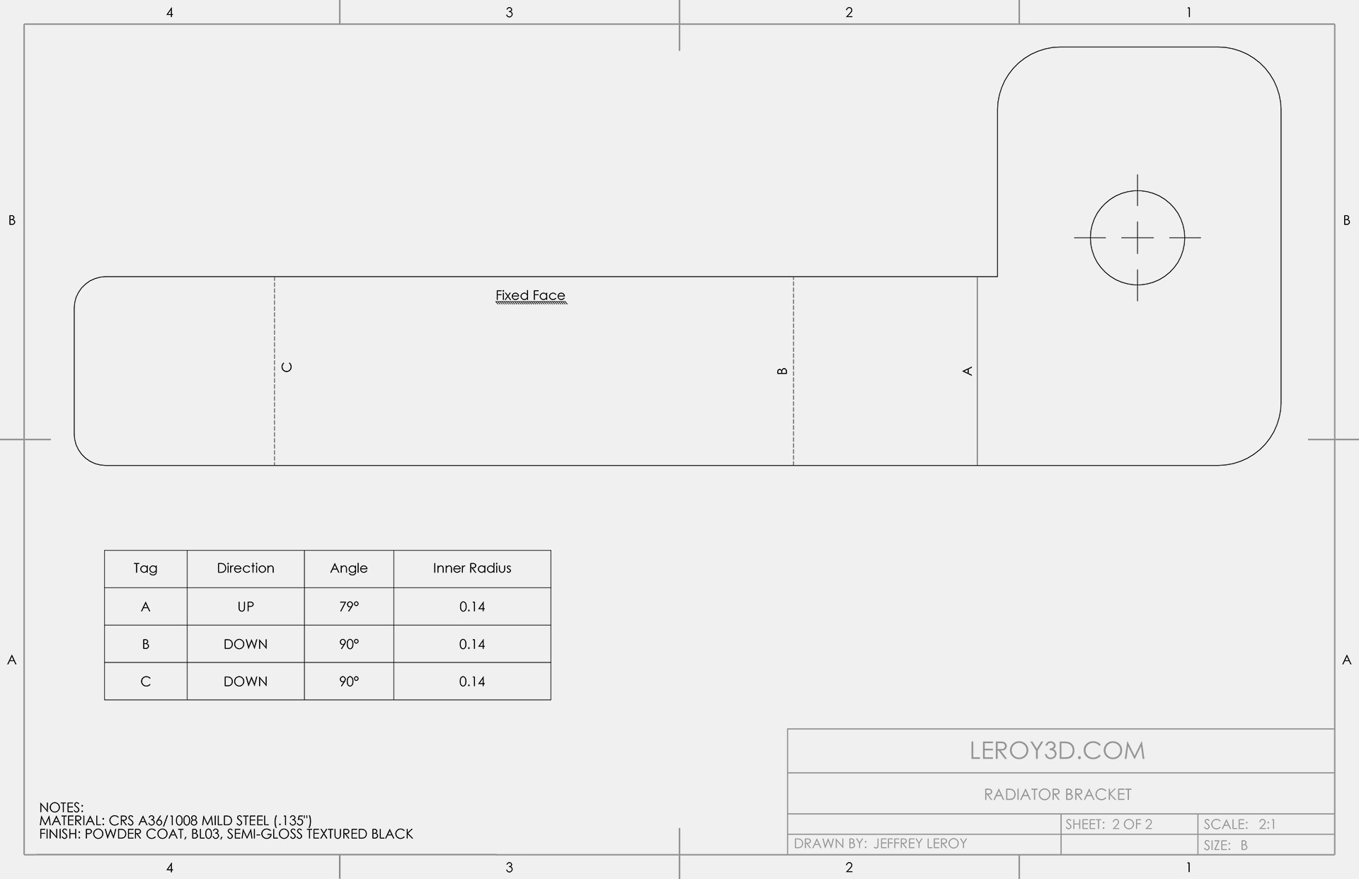 Radiator Bracket 02